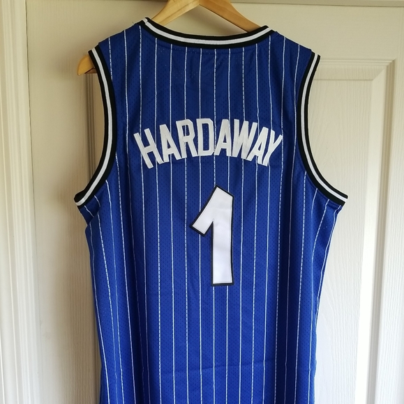 PENNY HARDAWAY BLUE ORLANDO MAGIC THROWBACK JERSEY - Picture 8 of 8
